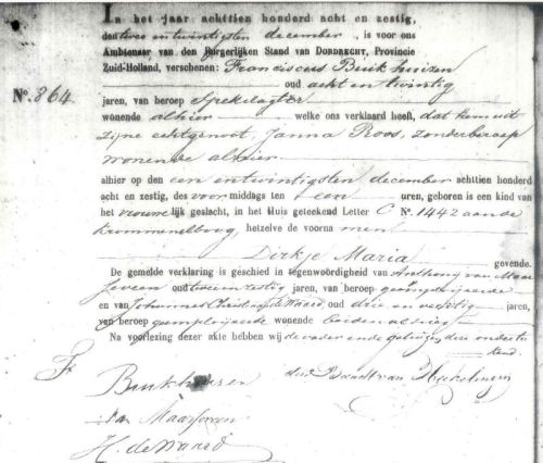 geb dirkje 1868