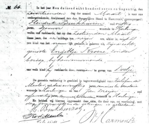 geb Doetje 1897