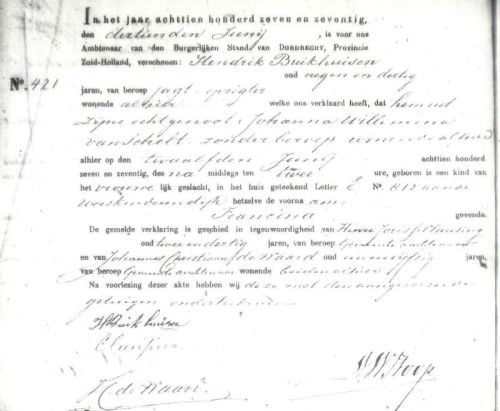 geb Francina 1877