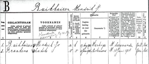 bevreg Hendrik Jo 1903