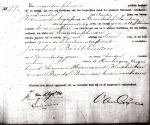 overlijden Jacobus 1850