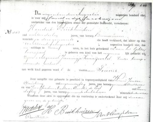 geb Teunis 1904